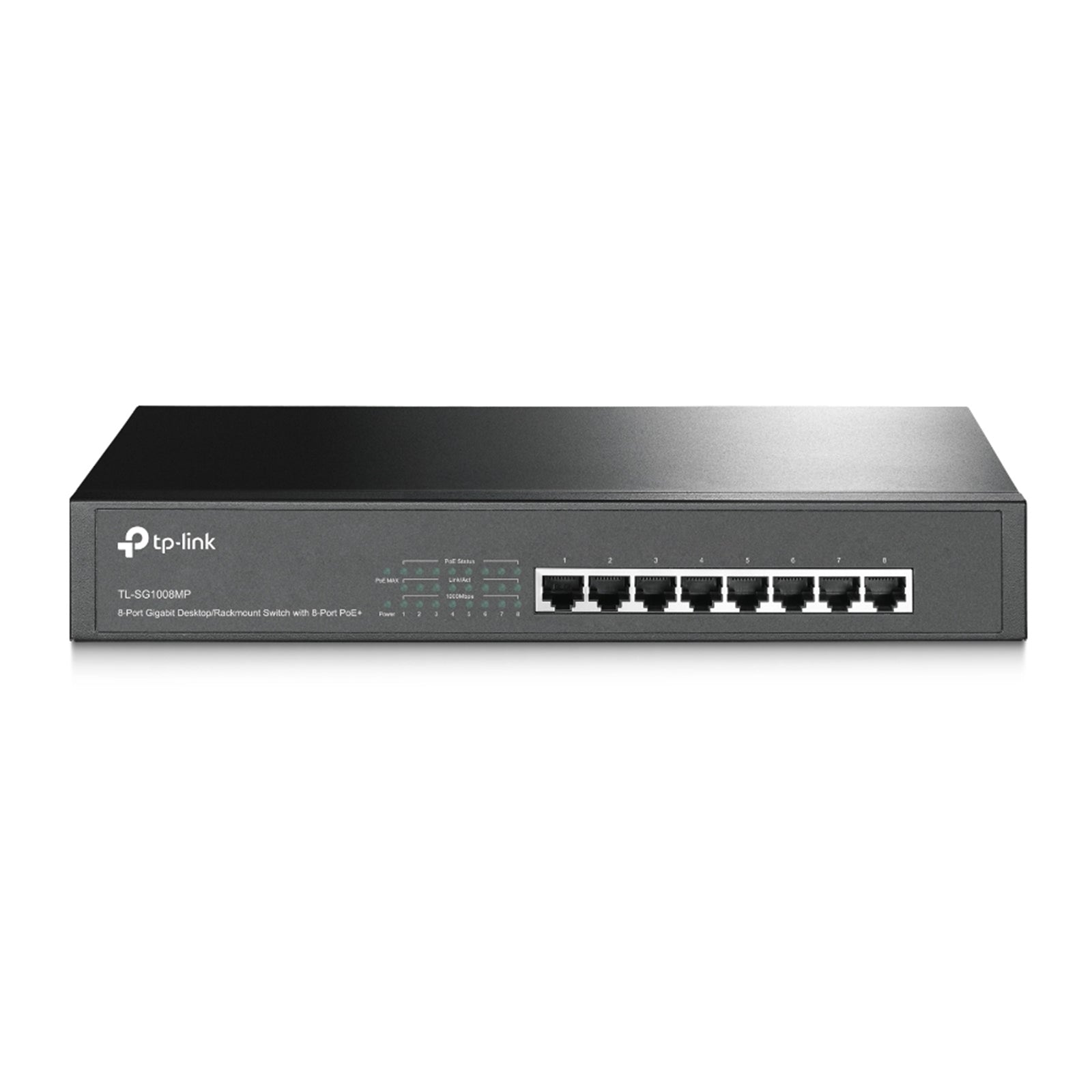 TP-Link TL-SG1008MP 8-Port Gigabit PoE+ Switch 153W Metal TP-Link TL-SG1008MP 8-Port Gigabit PoE+ Switch 153W Metal